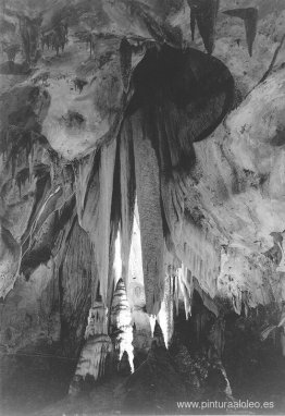 Cortinas de ónix en la sala Papoose, Cavernas de Carlsbad Cortinas de ónix en la sala Papoose, Cavernas de Carlsbad