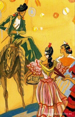 Boceto para escena folklórica. Boceto para escena folklórica.