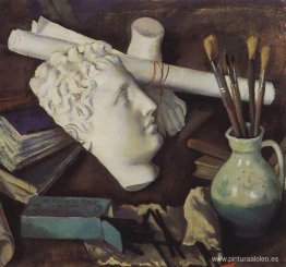 Naturaleza muerta con atributos de las artes Naturaleza muerta con atributos de las artes