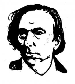 Retrato del escritor francés Ernest Hola Retrato del escritor francés Ernest Hola