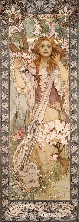 Maude Adams como Juana de Arco Maude Adams como Juana de Arco