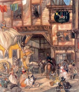 El portalón. Vitoria, años cincuenta. El portalón. Vitoria, años cincuenta.