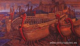 ellos construyen los barcos ellos construyen los barcos