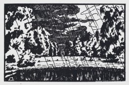 Vista del palacio. Lluvia. Vista del palacio. Lluvia.