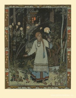 Ilustración para el cuento de hadas "Vasilisa la Bella" Ilustración para el cuento de hadas "Vasilisa la Bella"