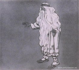 Boceto de vestuario para "Snow Maiden" Boceto de vestuario para "Snow Maiden"