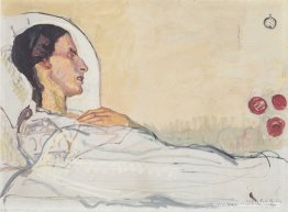 Valentine Gode Darel en la cama de un hospital Valentine Gode Darel en la cama de un hospital