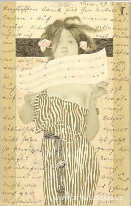 Chicas entre bordes marrón-verde. Chicas entre bordes marrón-verde.