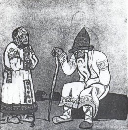 Boceto de vestuario para "Snow Maiden" Boceto de vestuario para "Snow Maiden"