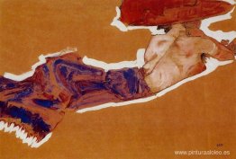 Reclinado Semi Desnudo con Sombrero Rojo Reclinado Semi Desnudo con Sombrero Rojo