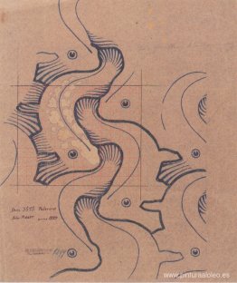 Diseño de tela con ondas en movimiento para Backhausen Diseño de tela con ondas en movimiento para Backhausen