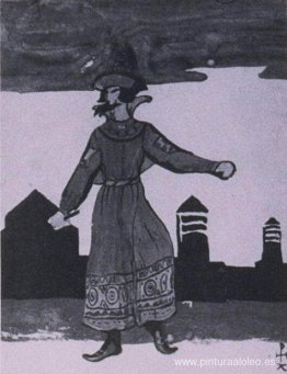 Boceto de vestuario para "Snow Maiden" Boceto de vestuario para "Snow Maiden"