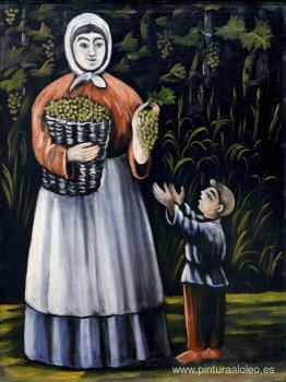 Mujer campesina con niño Mujer campesina con niño