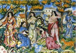 figuras en un paisaje figuras en un paisaje