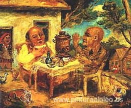 La hora del té (Autorretrato con Raphael Sawyer) La hora del té (Autorretrato con Raphael Sawyer)