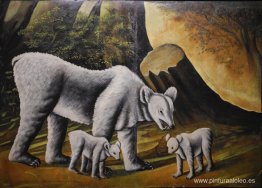 Oso con sus cachorros Oso con sus cachorros