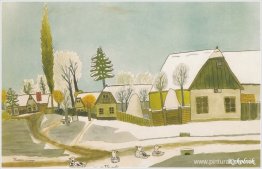 Husovtsy en la nieve Husovtsy en la nieve