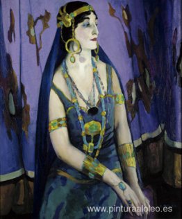 La actriz como Cleopatra (Mercedes de Córdoba, esposa del artist La actriz como Cleopatra (Mercedes de Córdoba, esposa del artist