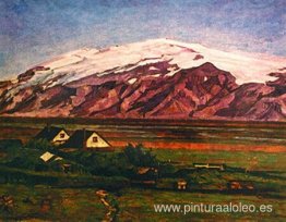 La Granja Múlakot en Fljótshlíð, sur de Islandia La Granja Múlakot en Fljótshlíð, sur de Islandia