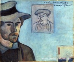 Autorretrato con retrato de Gauguin Autorretrato con retrato de Gauguin