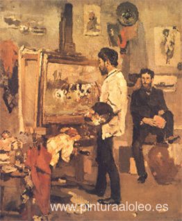 Columbano Bordalo Pinheiro en el Atelier Columbano Bordalo Pinheiro en el Atelier