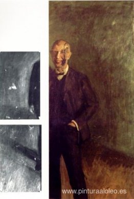 Fragmento de un autorretrato sonriente de cuerpo entero Fragmento de un autorretrato sonriente de cuerpo entero