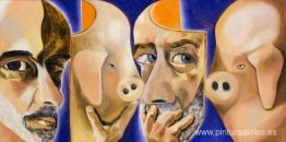 Autorretrato con y sin máscara Autorretrato con y sin máscara