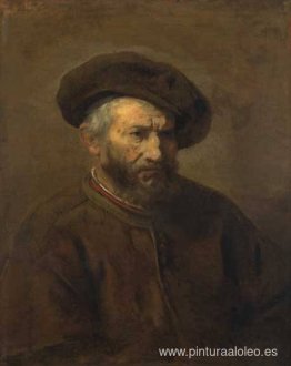 Un estudio de un anciano con gorra Un estudio de un anciano con gorra