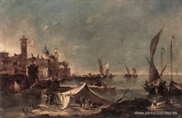 Paisaje con pescador Paisaje con pescador