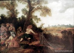 Milicia en las dunas en emboscada Milicia en las dunas en emboscada