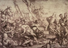 El sacrificio de Elías contra los profetas de Baal El sacrificio de Elías contra los profetas de Baal