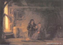 Tobit y Anna con el niño Tobit y Anna con el niño