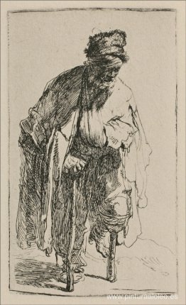 Un mendigo con una pierna de palo Un mendigo con una pierna de palo