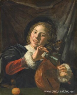 niño con un laúd niño con un laúd