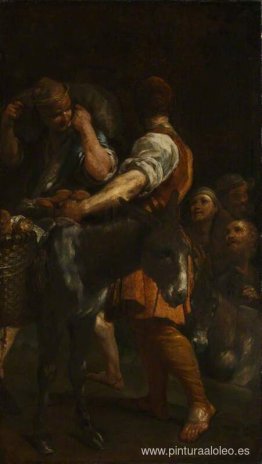 Campesinos con burros Campesinos con burros