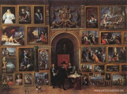 El archiduque Leopoldo Guillermo de Austria en su galería El archiduque Leopoldo Guillermo de Austria en su galería