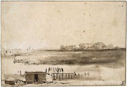 Vista de Houtewael cerca de Sint Anthoniespoort Vista de Houtewael cerca de Sint Anthoniespoort