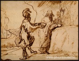 Satanás tienta a Cristo para que convierta las piedras en pan Satanás tienta a Cristo para que convierta las piedras en pan