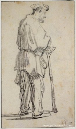 Mendigo de pie girado hacia la derecha Mendigo de pie girado hacia la derecha