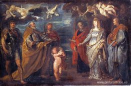 San Jorge con los mártires Mauro, Papiano, Domitila, Nerus y Aqu San Jorge con los mártires Mauro, Papiano, Domitila, Nerus y Aqu