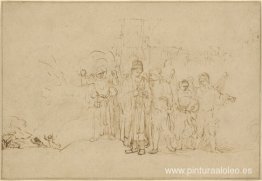 Lot y su familia salen de Sodoma Lot y su familia salen de Sodoma