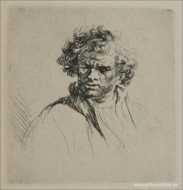 Un hombre con pelo rizado Un hombre con pelo rizado