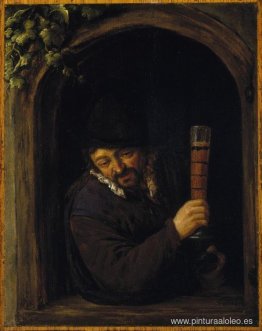 Campesino en una ventana Campesino en una ventana