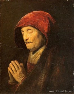 Anciana en oración Anciana en oración