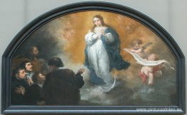 La Aparición de la Virgen Inmaculada a seis personajes La Aparición de la Virgen Inmaculada a seis personajes