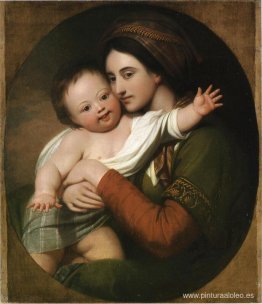 La Sra. Benjamin West y su hijo Raphael La Sra. Benjamin West y su hijo Raphael