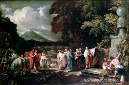 Cicerón y los magistrados descubren la tumba de Arquímedes Cicerón y los magistrados descubren la tumba de Arquímedes