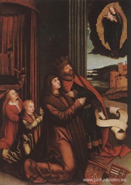 San Ladislao presenta a Wladislav II y sus hijos a la Virgen San Ladislao presenta a Wladislav II y sus hijos a la Virgen