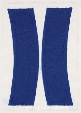 Imagen de papel de colores V (curvas azules) de imágenes de pape