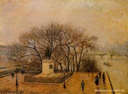 El Pont Neuf, Estatua de Enrique IV, Niebla